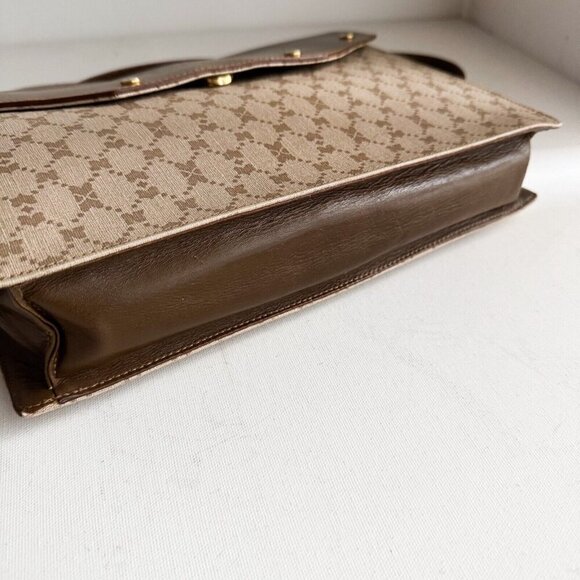 Vintage Nina Ricci Coated Canvas Leather Small Messenger Bag - Picture 6 of 16